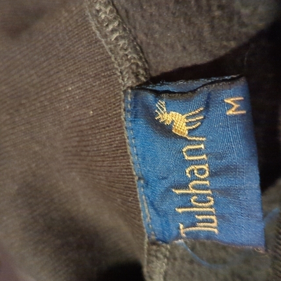 Tulchan Vintage Pullover Collar Sweatshirt Green Embroidered Shephard Sheep y2k - Picture 9 of 12